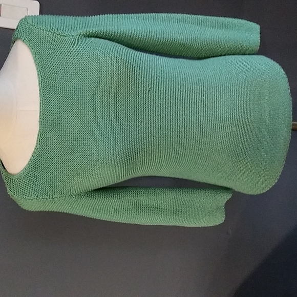Lauren Ralph Lauren woman's green knitted pullover boat neck sweater siz… - Picture 6 of 15